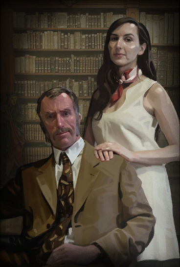 Cave Johnson et Caroline