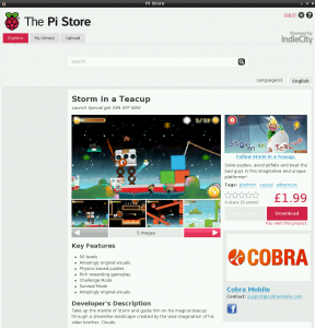 Pi Store: un store pour le Raspberry Pi ! PiStore Screen03 288x300 Pi Store: un store pour le Raspberry Pi !