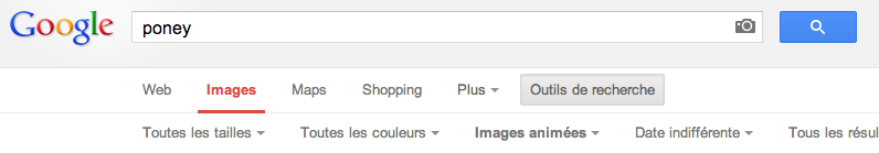 Google ravit le net en proposant la recherche dimages GIF poney Recherche Google Google ravit le net en proposant la recherche dimages GIF