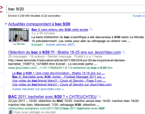 Classement sur Google